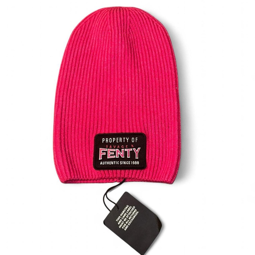 Savage X Fenty Hot Pink Beanie